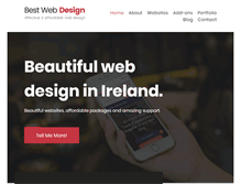 Tablet Screenshot of bestwebdesign.ie