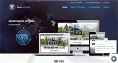 Desktop Screenshot of bestwebdesign.no